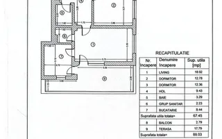 3 Cam | Terasă 18 MP | Et 10/10 | Rotar Park Residence 2 | Comision 0% - Schiță 11