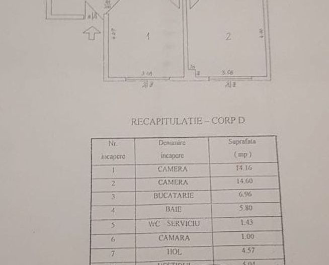 Apartament 2 camere, Unirii - Piata Constitutiei, centrala proprie ! - Poză 19