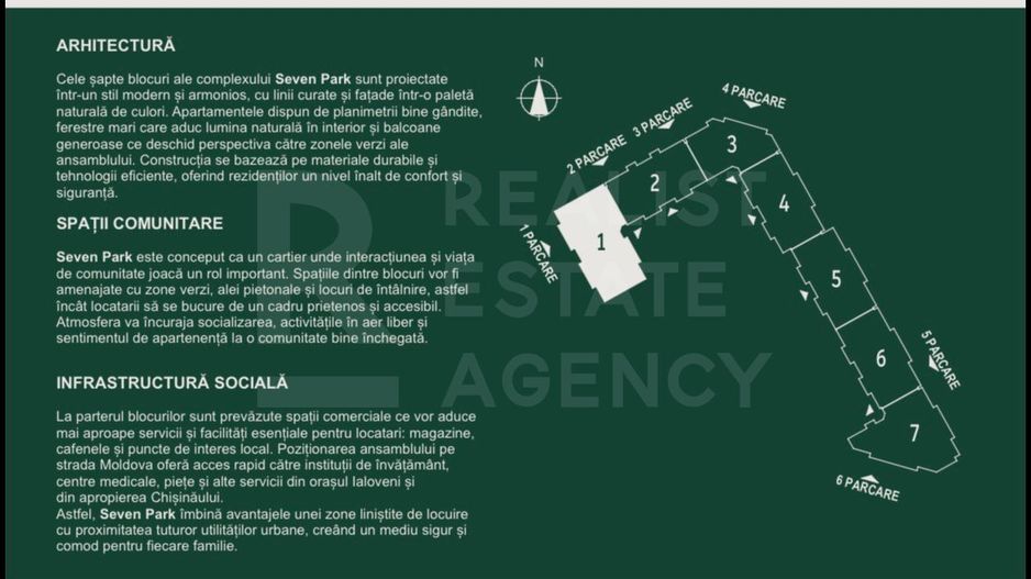 Vânzare, apartament 2 camere, complexul SEVEN Park - Ialoveni - Poză 7