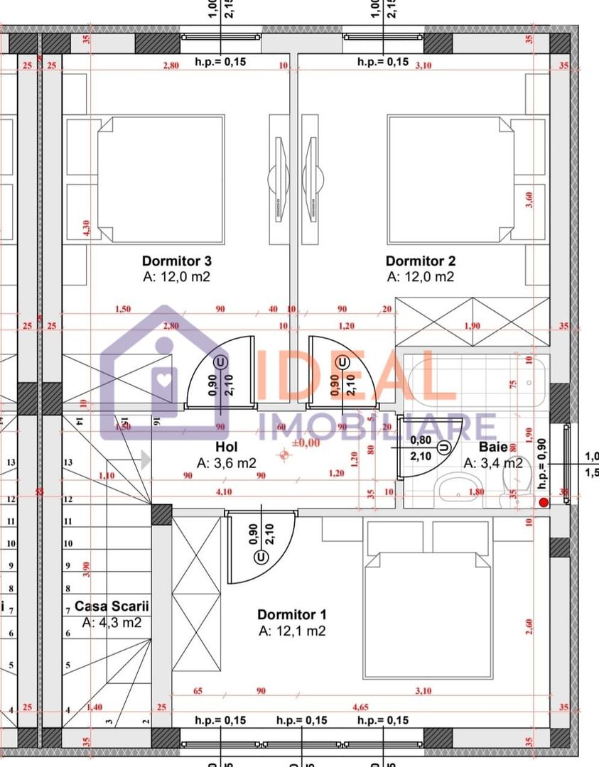 Duplex Modern la cheie si 270 de mp de curte, in Cisnadie - Schiță 9