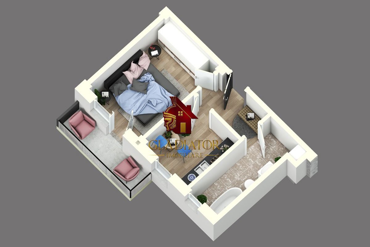 Apartament 1 camere, decomandat, bloc nou, Capat CUG - Lunca Cetatuii - Poză 4