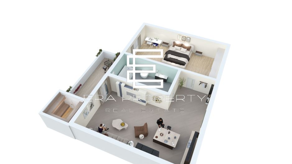 Apartament 2 camere LA CHEIE in Sibiu - Lacul lui Binder - Schiță 12