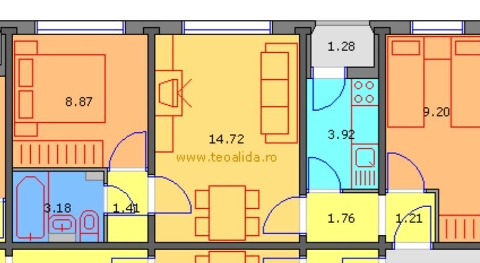 Apartament 3 camere in zona Apusului - Poză 8