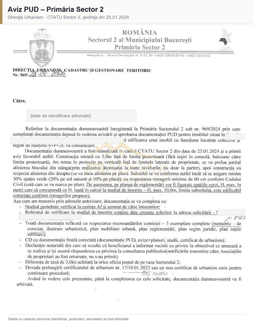 Teren intravilan 438 mp | PUD avizat S+P+2E | Floreasca - Poză 23