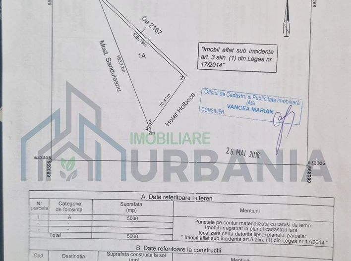 Teren extravilan in comuna Aoneanu - Poză 1