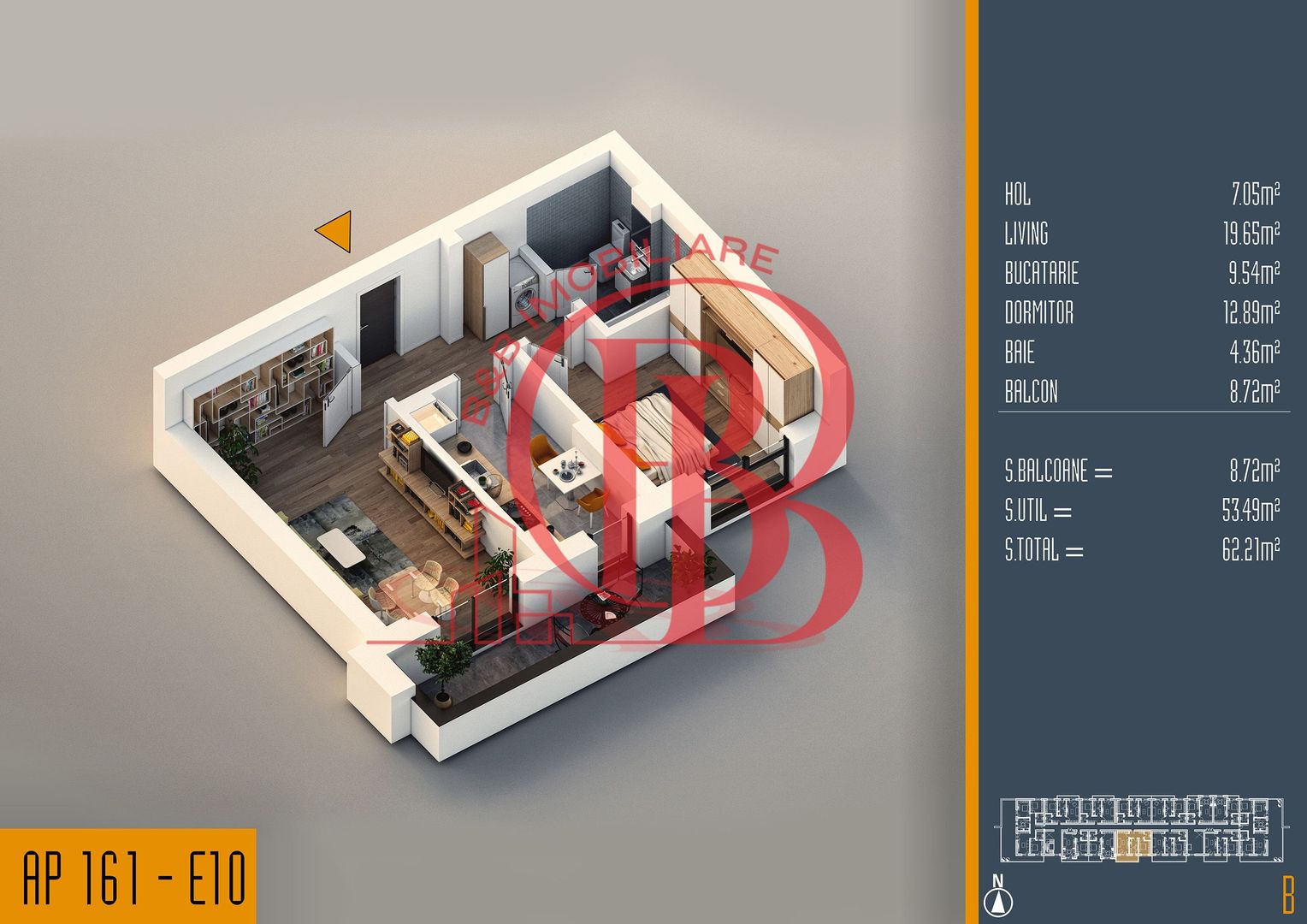 Oferta Lansare 2 camere proiect nou Pallady - Schiță 5