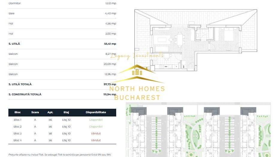 Apartament de 2 camere, ansamblu premium, constructie noua, Comision 0 - Poză 13