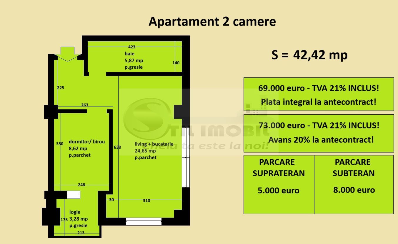 Apartament decomandat Cug Valea Adanca, bloc nou, cartier rezidential - Poză 2