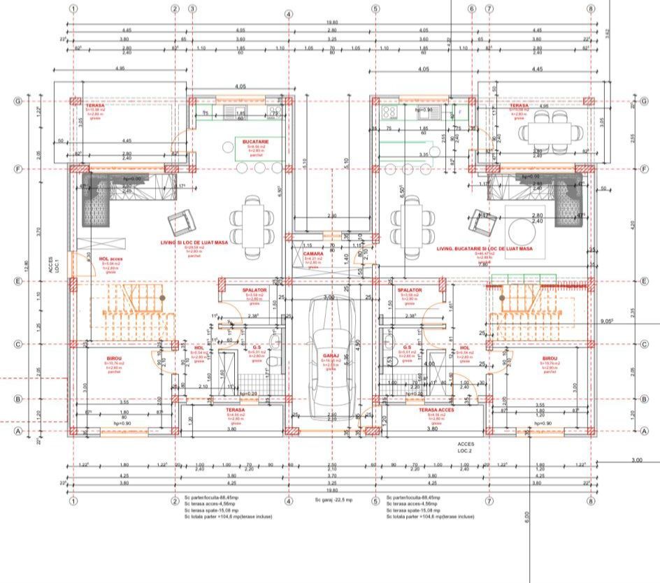 Duplex cu 5 camere despartit prin Garaj - Lidl - Poză 17