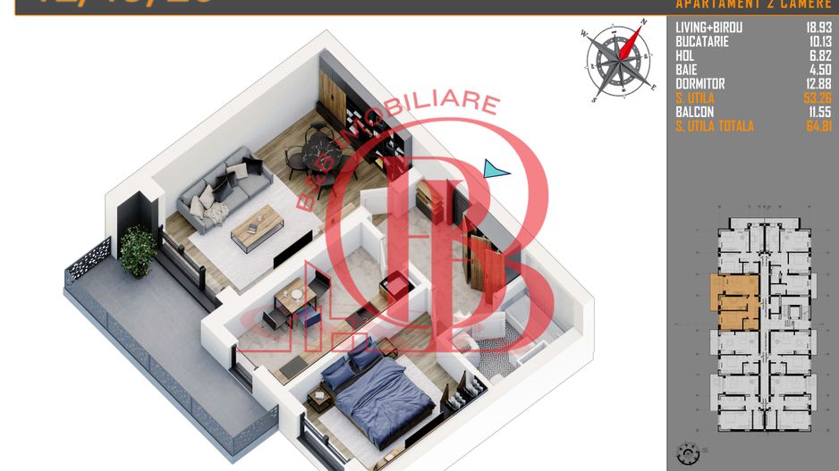 Apartament 2 camere Titan Pallady parcare gratuita - Schiță 8