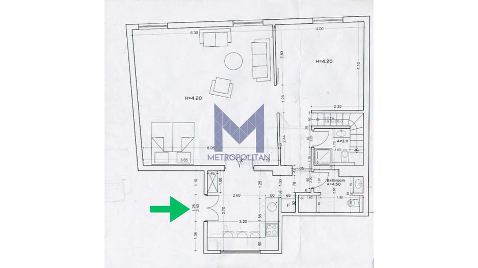 [ Ocazie rară ] Apartament maiestuos, Bd. Eroilor, etaj 1 - Schiță 22