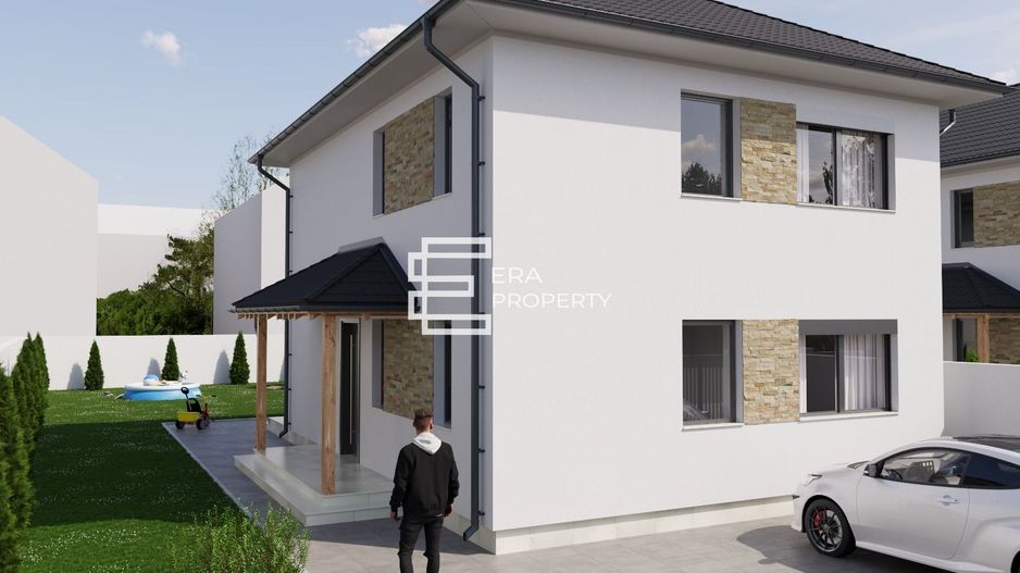 Casă individuală nouă | 4 camere | 3 băi | teren 380 mp | pod 50 mp | Șura Mică - Poză 3