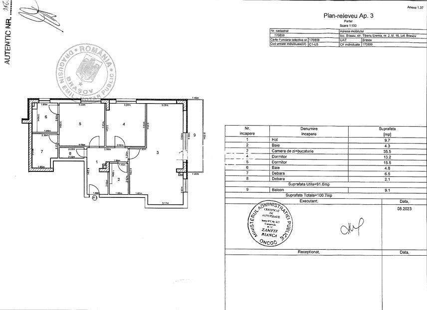 3 Camere | 2 Băi | 92 mp | Tractorul | Parcare - Poză 14