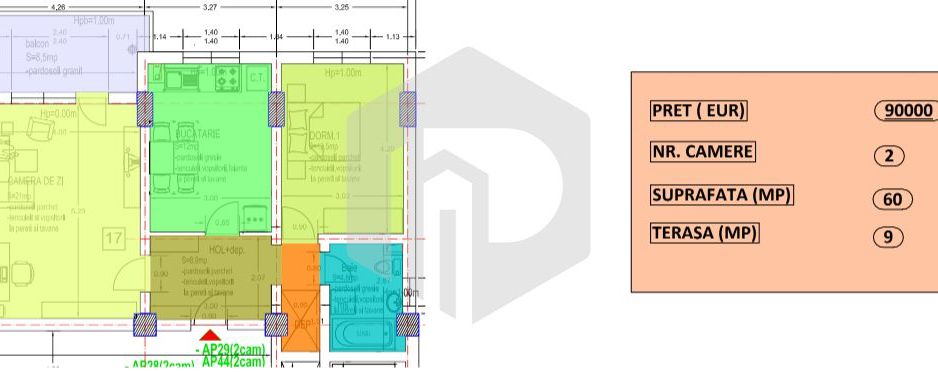 Zona interex | Apartament 2 camere | Hipodrom IV | Terasa Dezvoltator - Poză 1