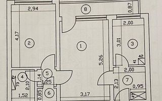 VANZARE 2 CAMERE | DECOMANDAT | 5 MINUTE DE PARCUL TEI - Schiță 6