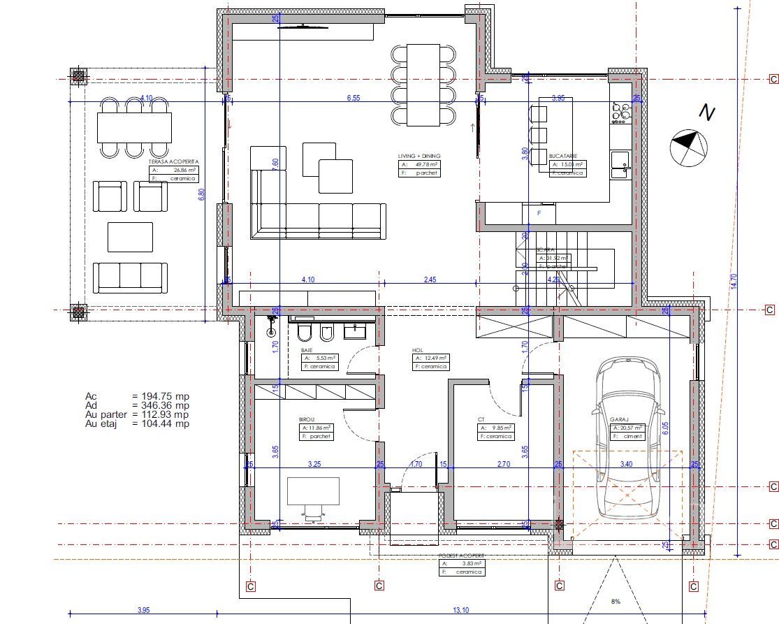 Casa individuala Feleacu cu teren de 700 m2 - Poză 6