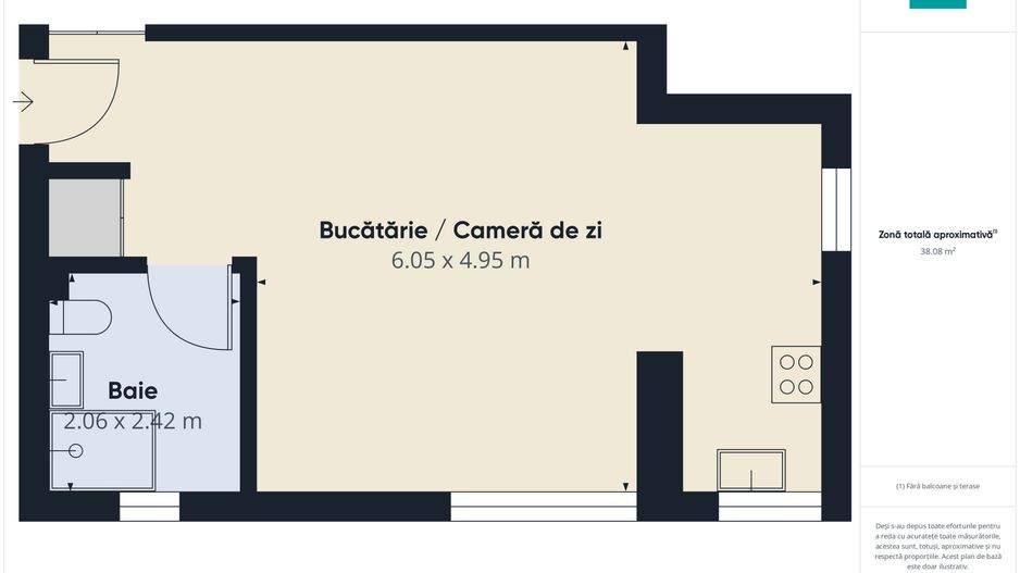 Apartament cu o cameră Dumbrăvița - Poză 12