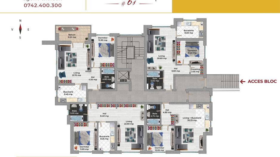 Drumul Taberei, 2 Camere cu Terasa,  Parter Inalt,  Langa Mall Plaza, COMISION0% - Poză 3
