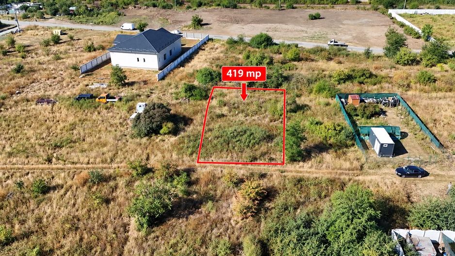 Teren intravilan de vânzare | 419 mp | Bragadiru,  Safirului/ Jadului - Poză 2