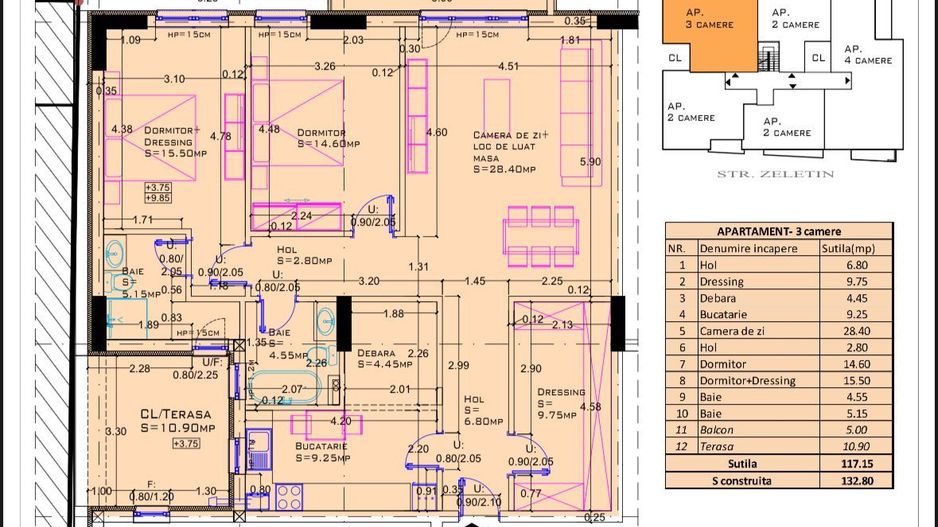 Apartament spatios 3 camere  I Aviatiei - Poză 13