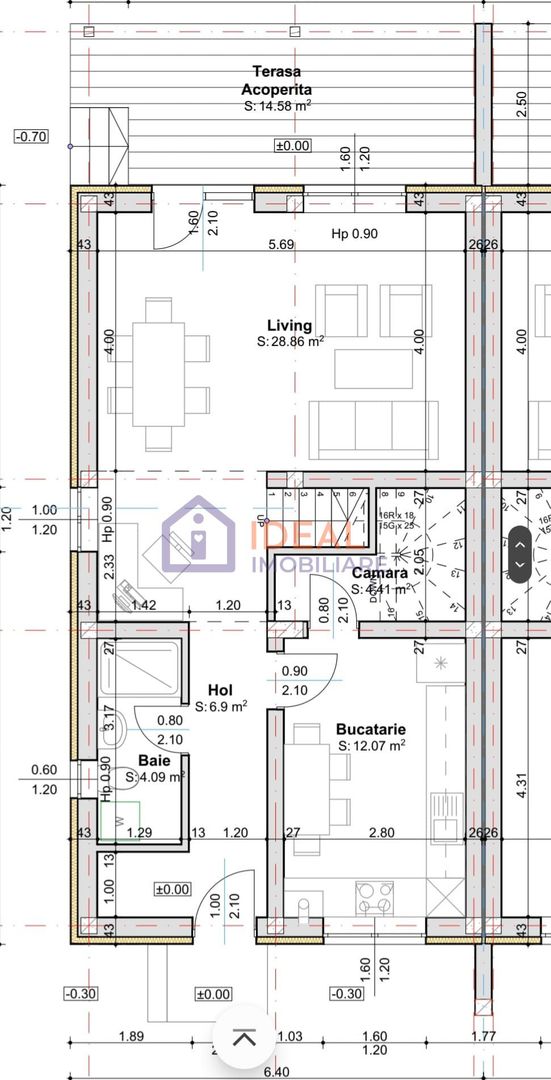 Duplex cu 4 camere si 257 mp de curte, in Calea Cisnadiei - Schiță 4