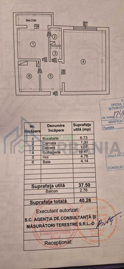 Apartament 1 cameră, decomandat, 40 mp, Zona Dacia (Str. Tabacului), etaj 1, bloc cu lift, fără risc seismic - Poză 7