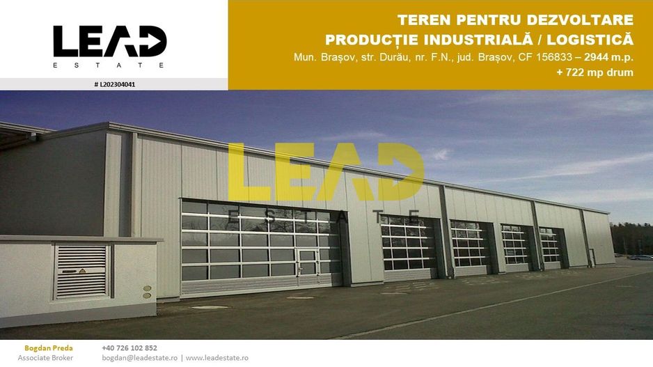 OPORTUNITATE INVESTIȚIE INDUSTRIALĂ/SERVICE AUTO/PRODUCȚIE/DEPOZITARE - Poză 1