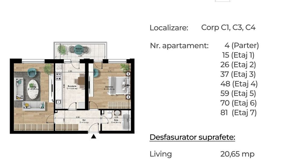 Ap 2 cam decomandat, spatios, aproape metrou, pret promoțional! - Poză 10