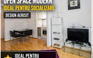 Apartament 2 camere, Bellevue Residence Copou, Iasi - 57 mp, mobilat, 2 balcoane - Poză 3