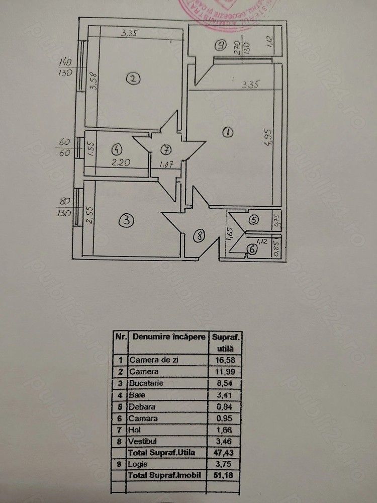 2 camere // decomandat // 50mp - Poză 4