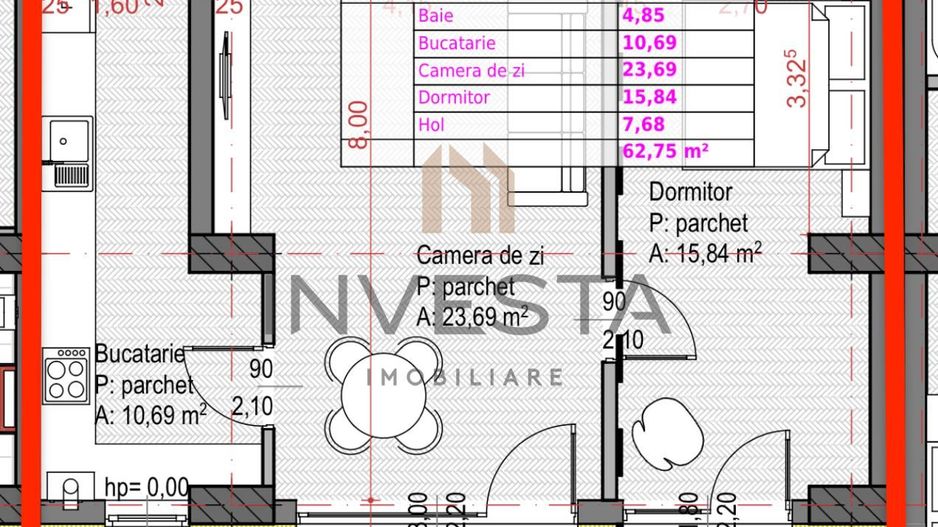 APARTAMENT DE VANZARE 2 CAMERE SOPOR - Poză 5