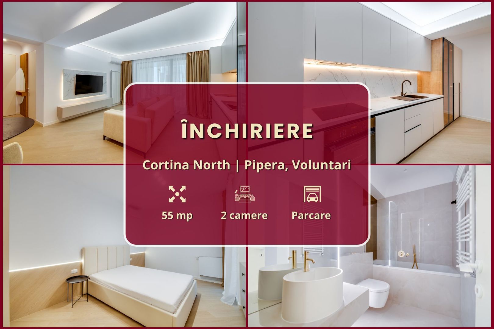 Cortina North || 2 camere || Finisaje de lux || Parcare || Comision 0% - Poză 2