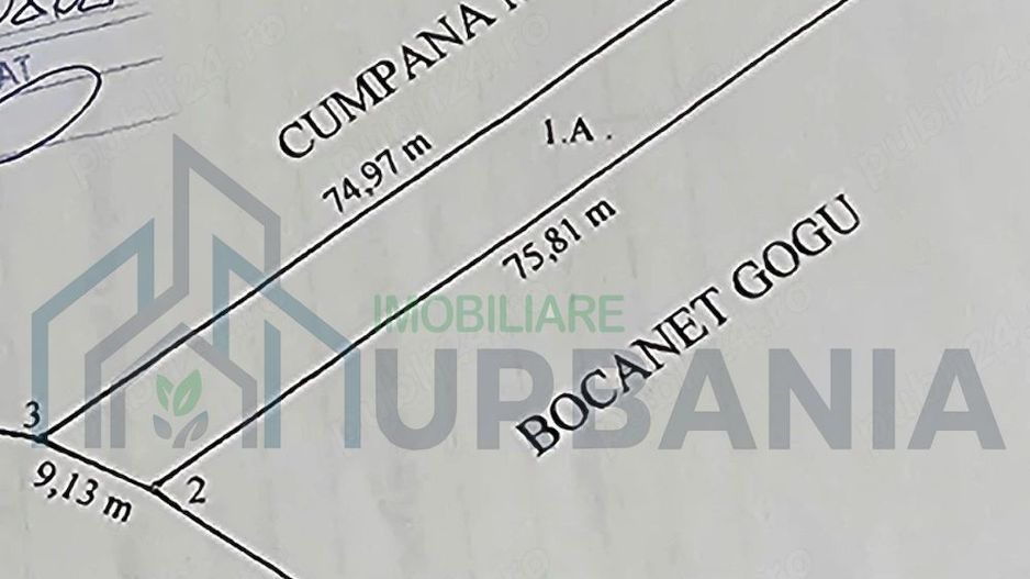 Teren intravilan de 600 mp în sat Pocreaca, cu acces la asfalt, curent și apă - Poză 1