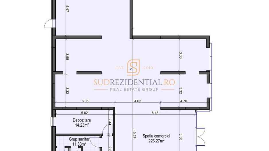 Spatiu comercial 223 mp, vitrina 13 ml, acces dublu, Bd. Metalurgiei - Schiță 6