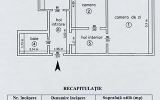 🏡 APARTAMENT 2 CAMERE DECOMANDAT – ALEXANDRU CEL BUN | 55 MP | ETAJ INTERMEDIAR - Poză 8