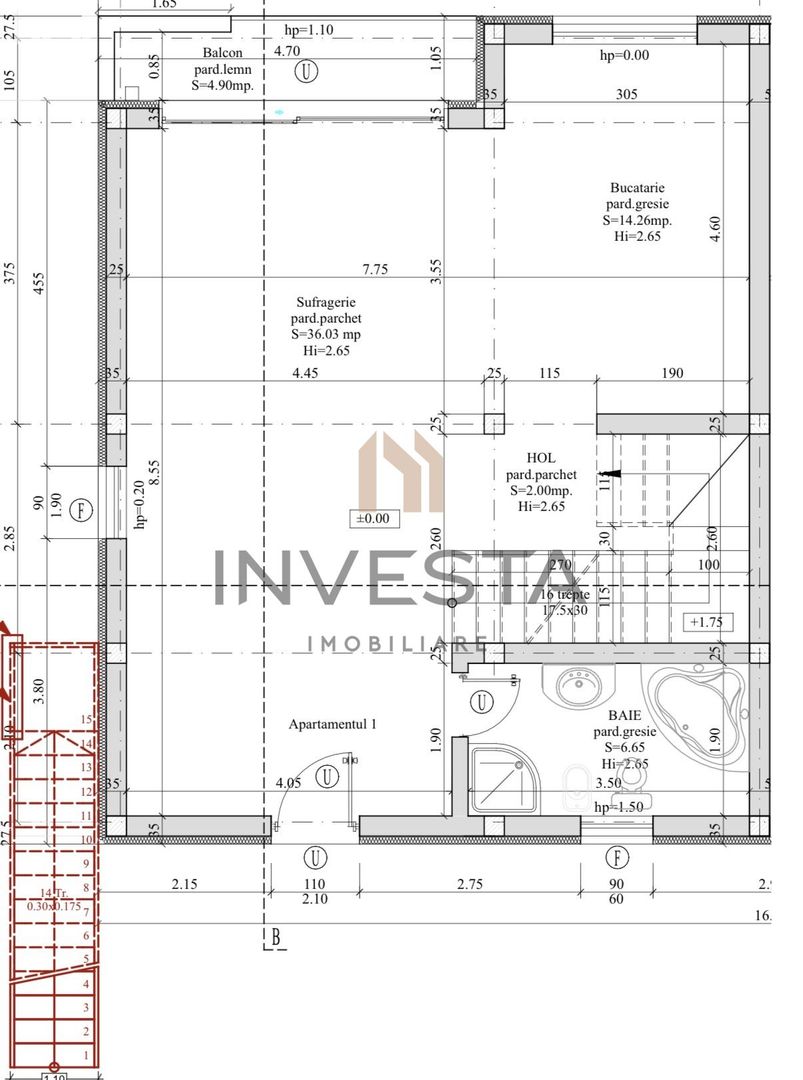 Prima inchiriere | duplex ultrafinisat 130 mp | curte privata 180 mp. - Schiță 12
