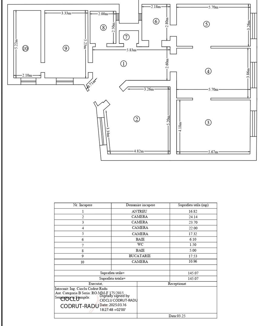 Apartament 4 camere, 144 MP, Ultracentral - Poză 4