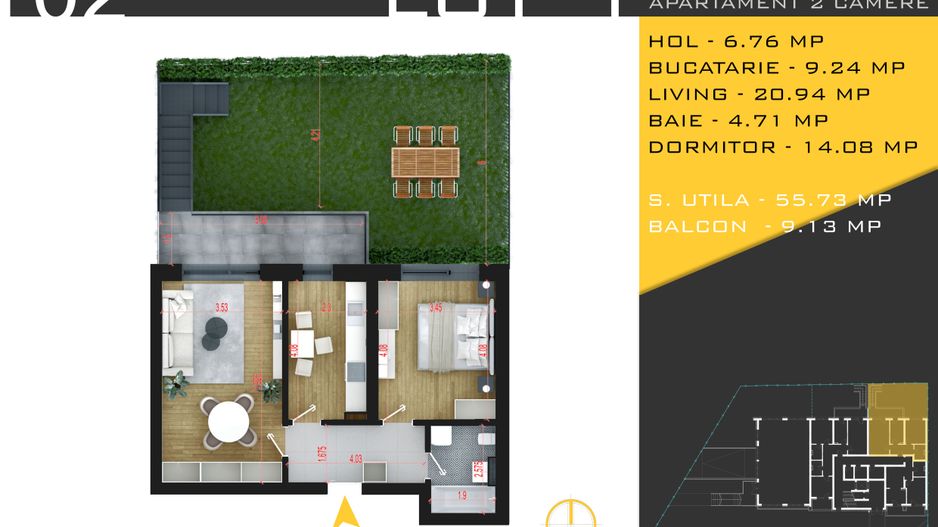 AP. 2CAM DECOMANDAT+ GRADINA 63MP / 50% DISCOUNT LOCUL DE PARCARE! - Poză 1