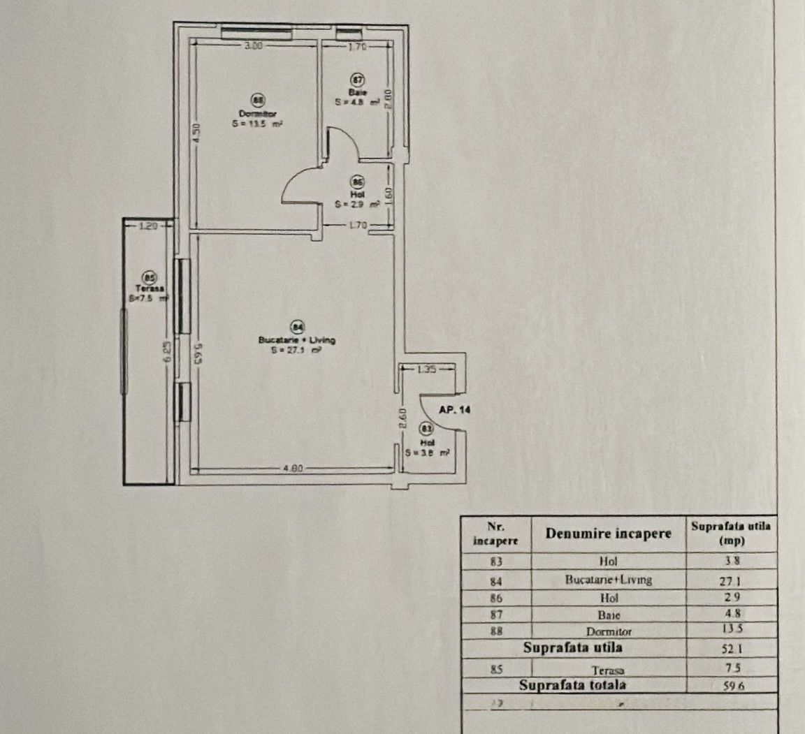 Giroc-Chisoda | 2 Camere | Semi-Mobilat  | Loc de parcare | - Poză 8