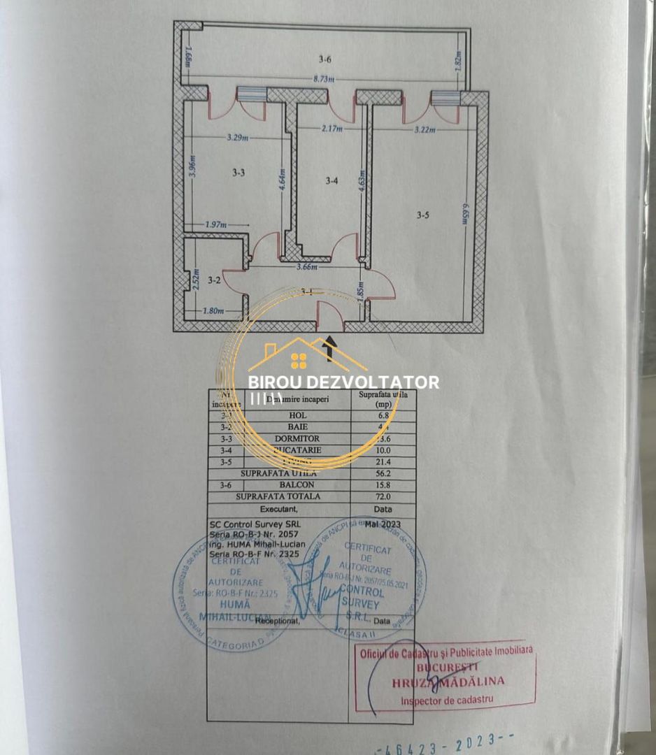 Decomandat Ansamblu finalizat Locuit Premium Zona verde Pallady titan - Schiță 2