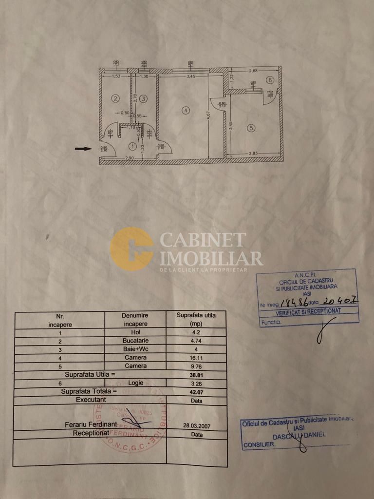 Apartament cu 2 camere - zona Alexandru - P-ta Voievozilor - Poză 11