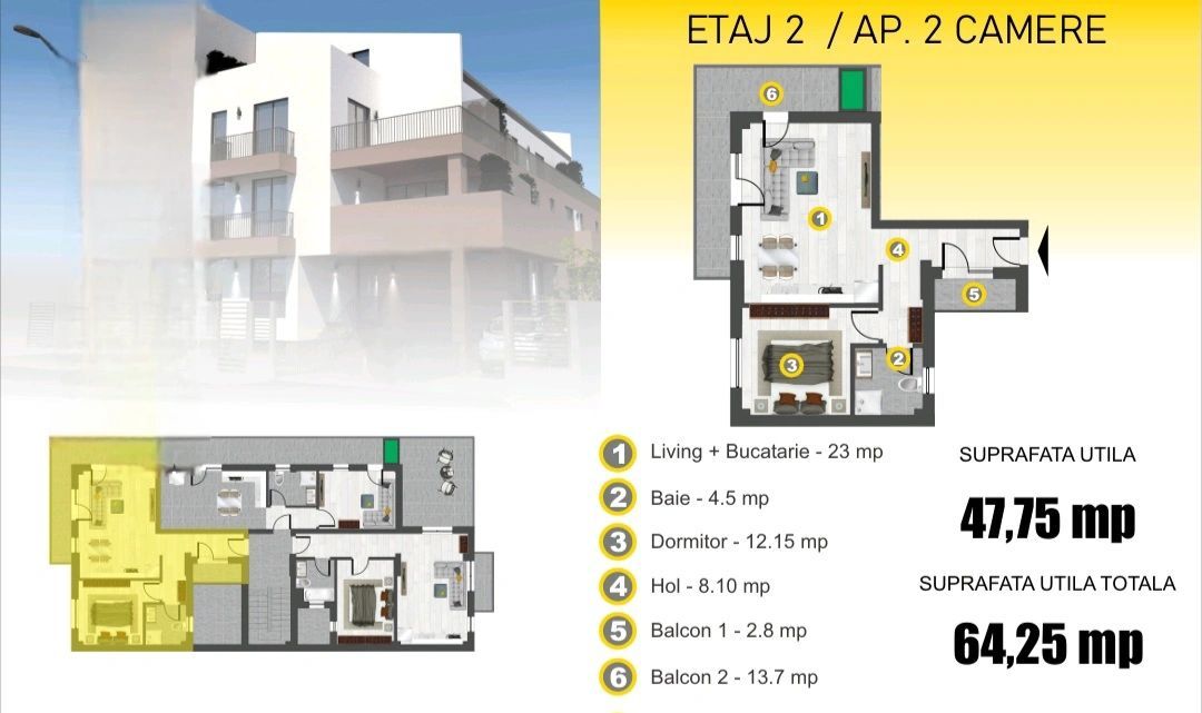Apartament 2 camere Parc Bazilescu - Poză 7