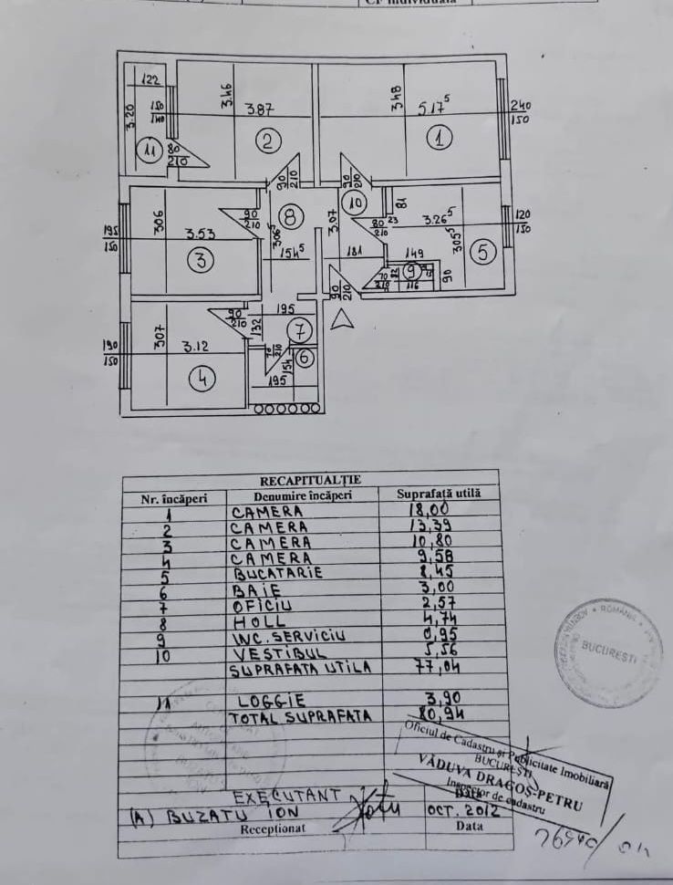Apartament 4 camere, cu Centrala, Bld. Brancoveanu, Izvorul Crisului - Poză 10