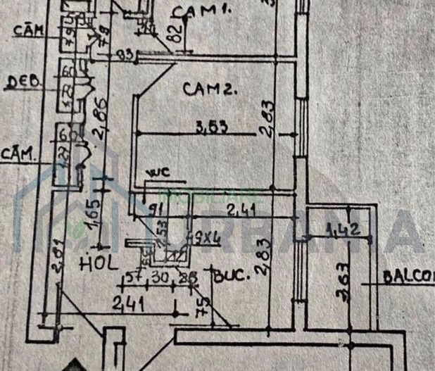 Apartament 3 camere de vânzare – zonă liniștită, bloc solid (1985) - Poză 1