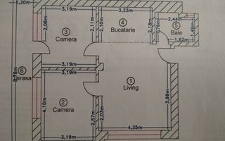 Apartament 3 camere cu terasa si gradina - Poză 2