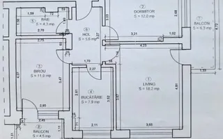 Apartament cu 3 camere situat la etajul 3 zona rezidentiala Rasnov - Poză 29