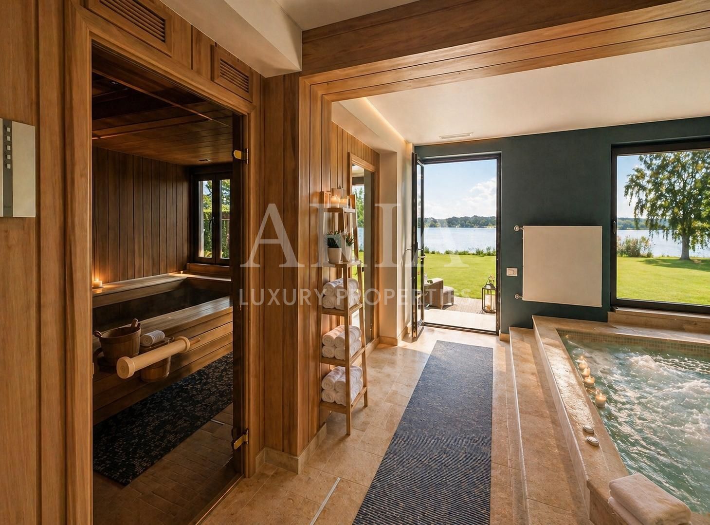 SNAGOV VILA | 36m DESCHIDERE LA LAC | PONTON 250mp | JACUZZI | SPA | BOWLING - Poză 17