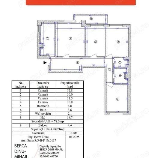 De vanzare Apartament 4 camere LUJERULUI - Poză 7
