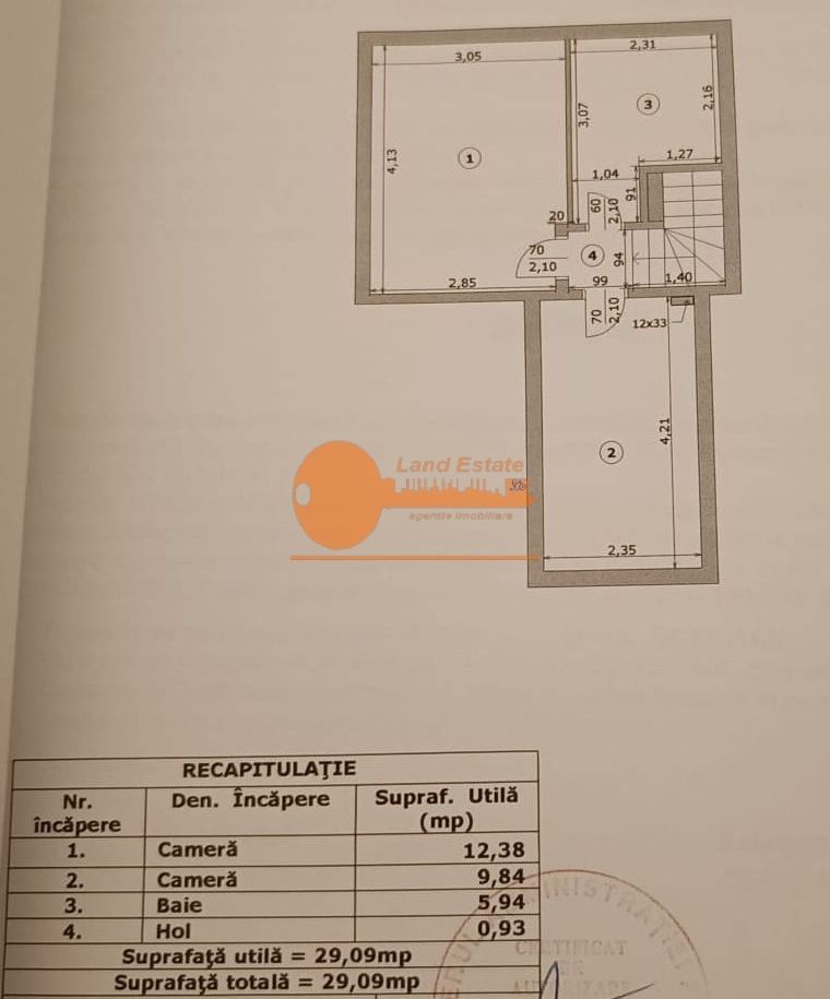 3 camere duplex cu centrala Parcul Florilor - Poză 10