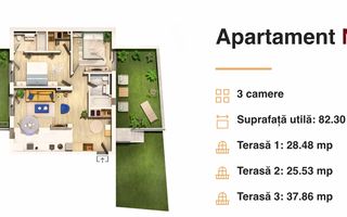 Apartament de 3 camere, imobil exclusivist, Central - Poză 8